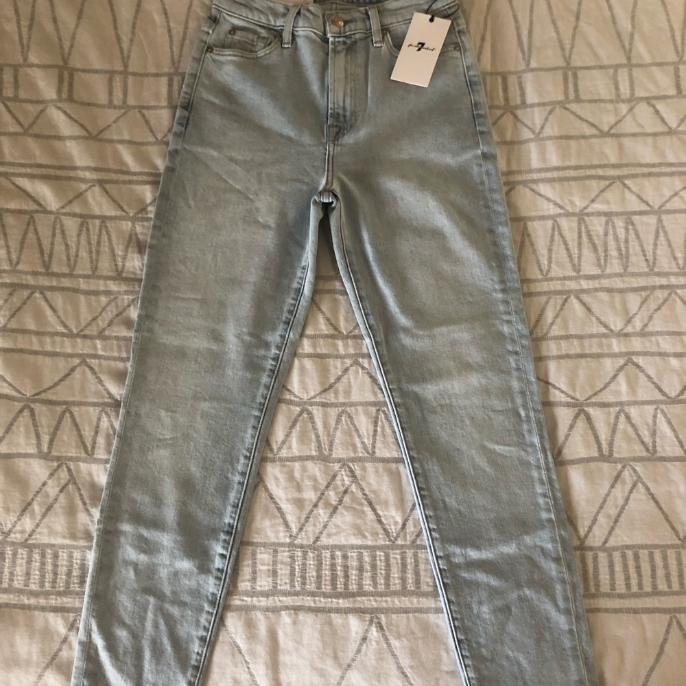 7 for all mankind high waist slim jean